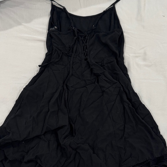 Forever 21 Black Mini Dress with Spaghetti Straps with back details - Picture 2 of 3